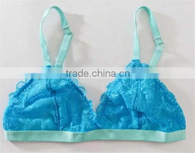 Europe Well popular floral sheer lace bralette,wholesale sexy lace bra