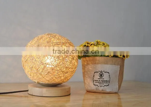 Decorative table lamp nest ball lamp shade rural table lamp fixture home decor light