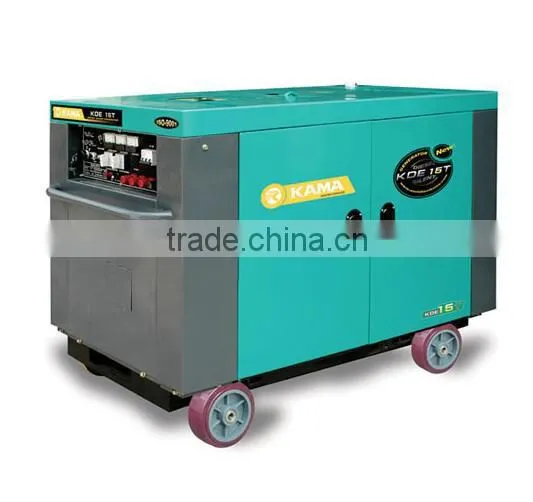 KAMA 15.625kva Three phase small diesel generator silent type