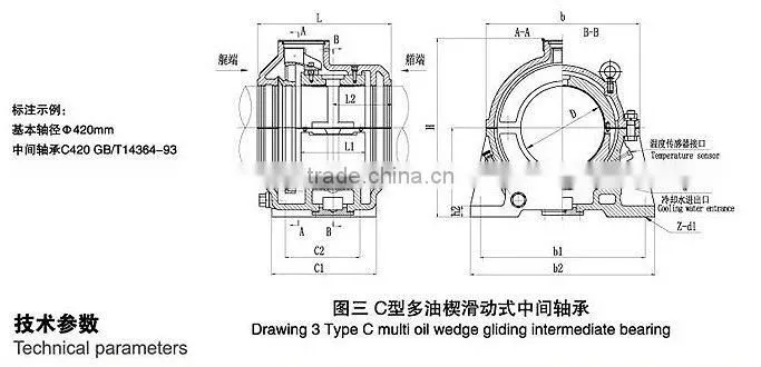 GB/T 14364-93 Oil Wedge Gliding Intermediate Bearing