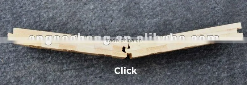 horizontal solid bamboo flooring click system