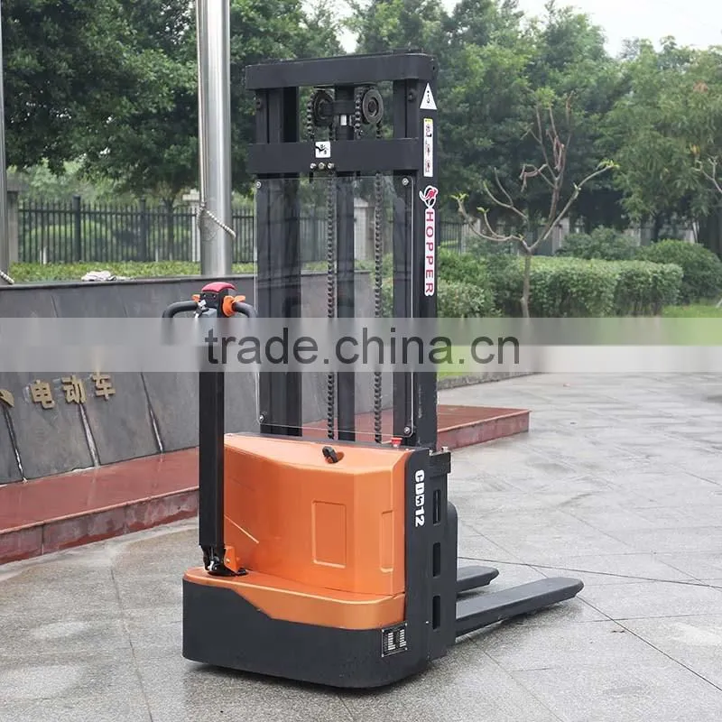 1.2 ton Full Electric Double-Pallet Stacker (CDD12) with CE approved