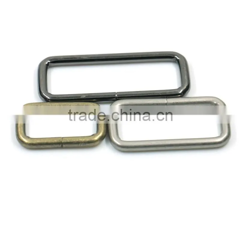 Wholesale 2" metal welded rectangle ring for bag golf bags