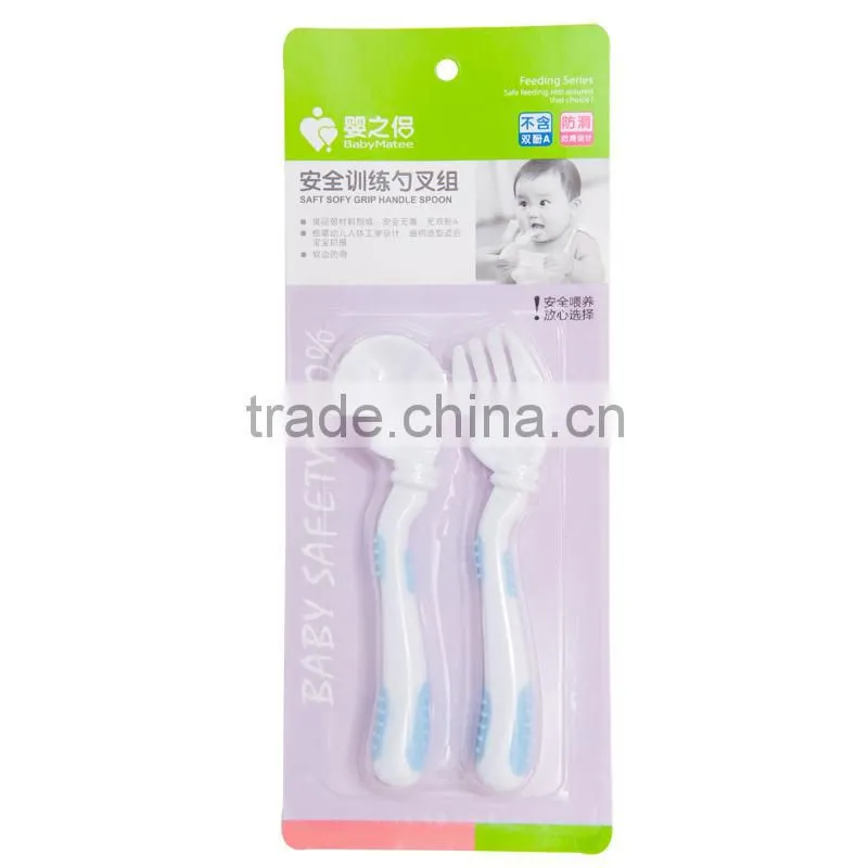 Babymatee HITproduct plastic fork knife spoon fork cup plate factory price for export made in China