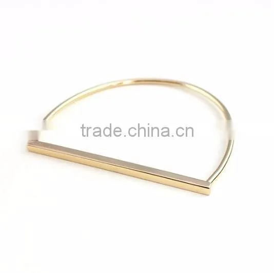 Custom jewelry factory golden bangle bar bracelets