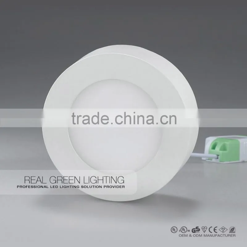12W Dimmable Round Shape LED Panel Light LEDs 60Pcs Dimmable 12W Surface Mounted Panel Light