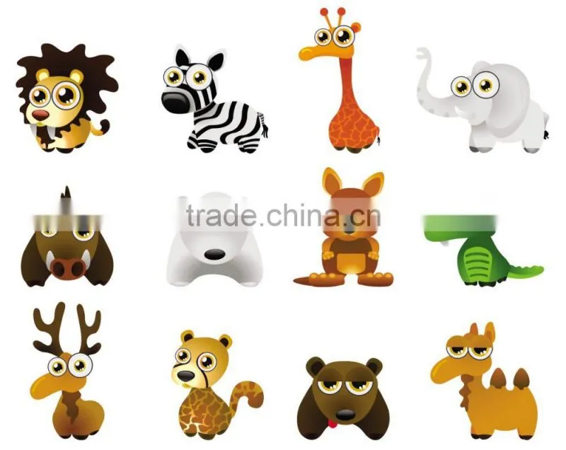 custom waterproof colorful vinyl pvc christmas paper stickers for kids