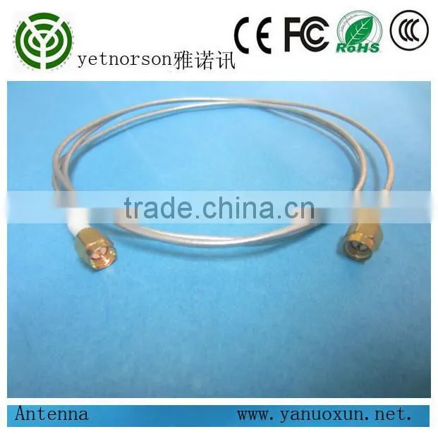 Yetnorson rf cable with semi rigid cable and SMA male to SMA male connector