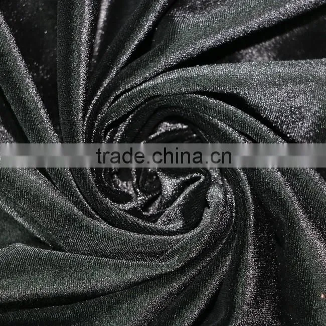 polyester spandex knitting good stretch velvet fabric for sofa velvet fabric