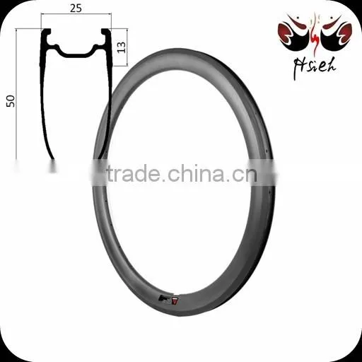 700C 50mm deep carbon rims china clincher tubeless, Aero carbon rims china 20.5mm / 23mm / 25mm width bicycle rims