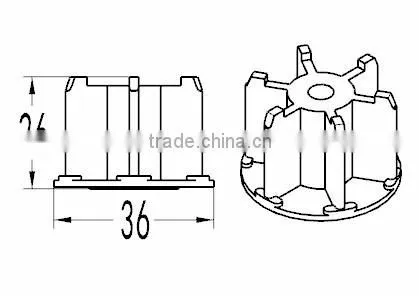 38mm the head of spring roller system