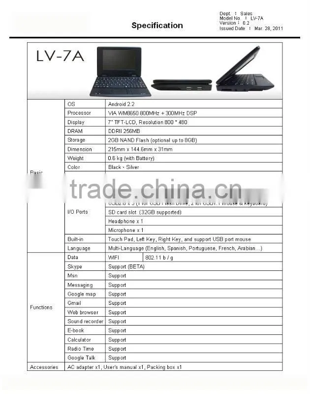 3g tablet pc touch screen tablet pc