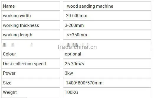 Model AGMS-100 wood sanding machine
