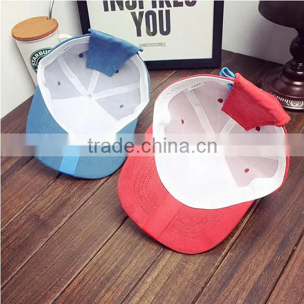 suede baseball cap with lace string at back closure for wholesale