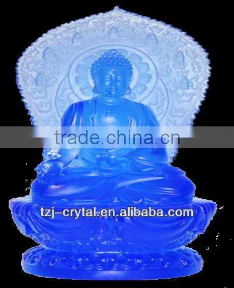 High Quality Crystal Transparent Buddha Statues