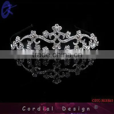 2013 New Products Bridals Rhinestone Tiara For Fashion Wedding Clothing