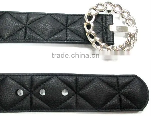 (ZY-20549) unisex black wide belt,guangzhou leather belts factory