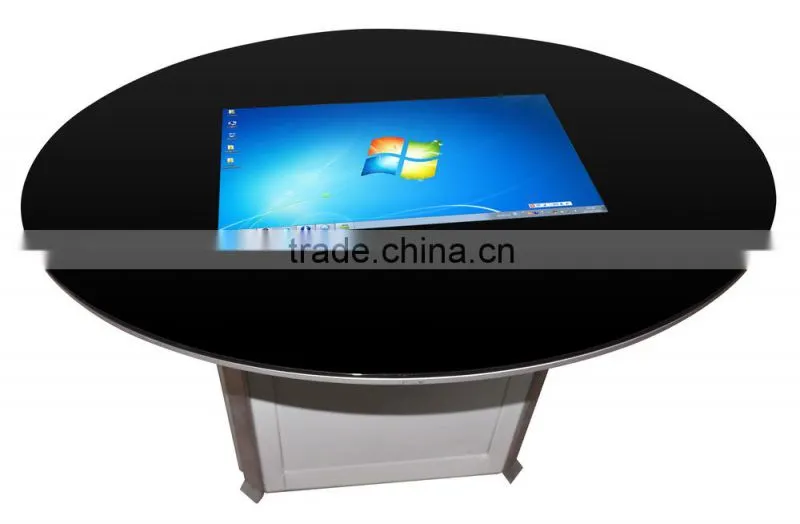 21.5inch capacitive touch screen touch table for Windows and Android OS ,the whole top of table is tempered glass