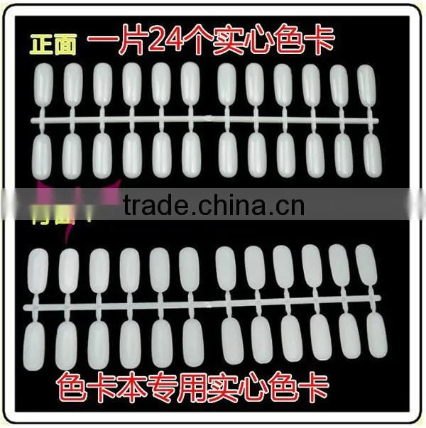 Beauties Factory Special Flat Back Nail Tips For Color Display Card Chart Book
