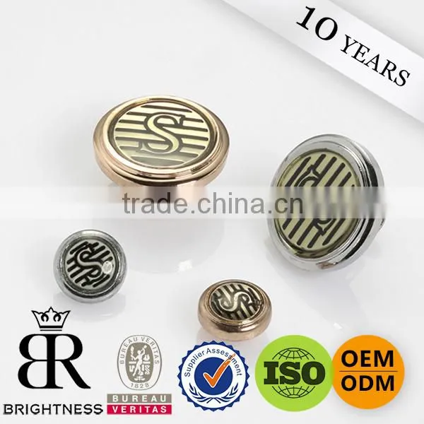 Chinese fabric buttons metal buttons for clothing