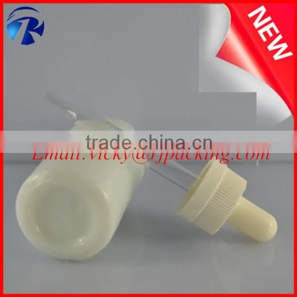 5ml,10ml,15ml,20ml,30ml,50ml,100ml e liquid bottle/White porcelain glass dropper bottles essential oil with childproof cap