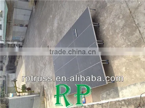 Portable aluminum stage for dance performance