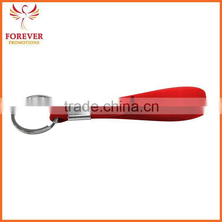 Wholesale Promos Cheap Souvenir Custom Silicon Strap Keychain Ring