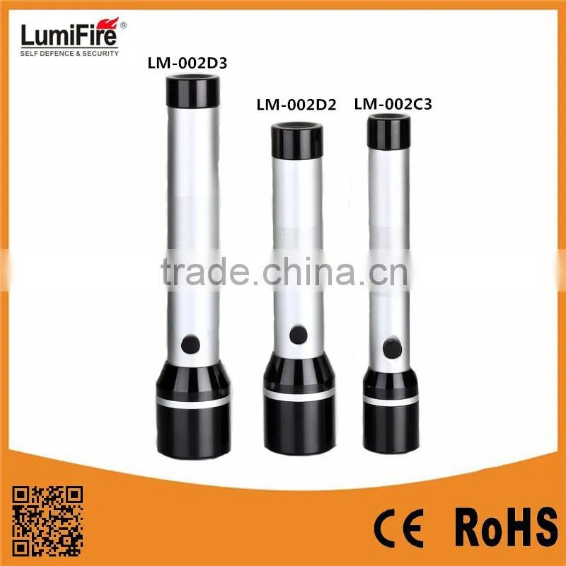 Lumifire LM-002D3/002D2/002C3 Factory Supply Outdoor Used 3D/2D/3C Dry Battery Most Powerful Flashlight LEDS