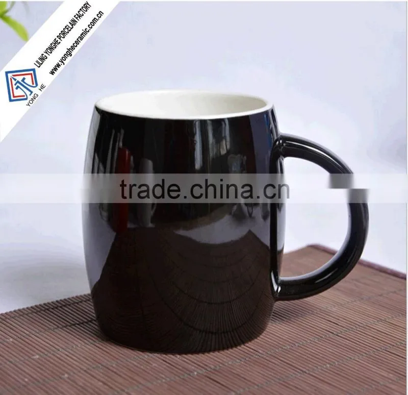 matte black ceramic coffee mug
