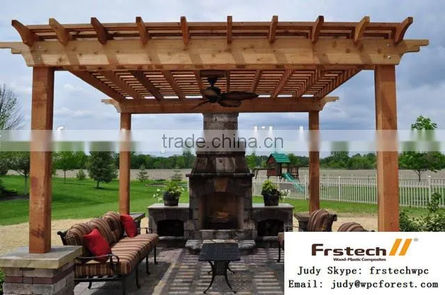 Wpc Garden Pergola / Composite wood Pergola / Pavilion outdoor decorition