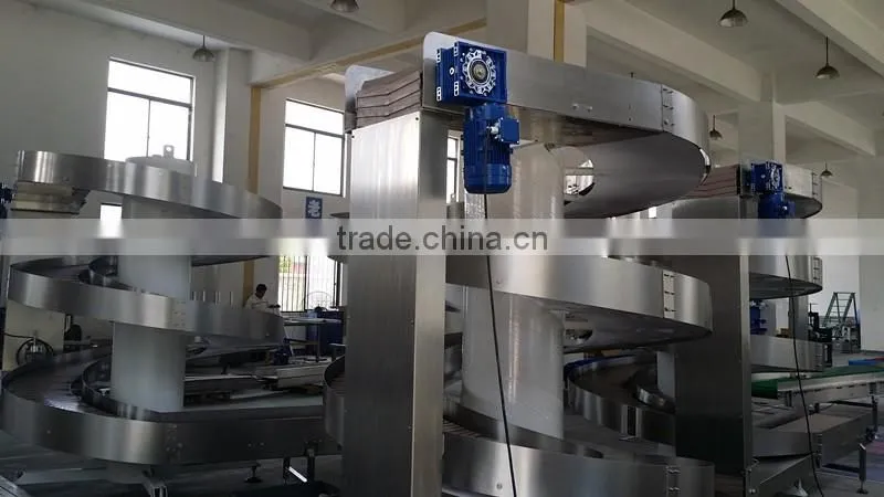 factory customized plastic chain spiral vibrating conveyor