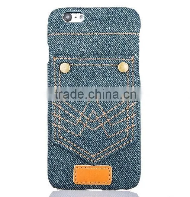 Jeans leather flip stand PU leather case for iphone, leather case for ipad