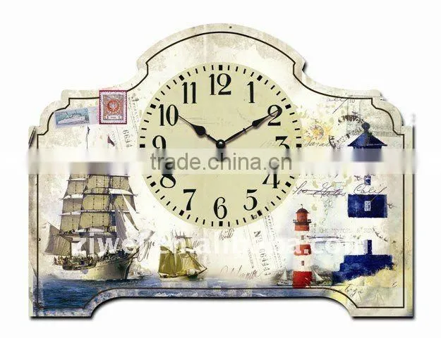 table clock with easel /Decorative wooden table clock with easel/Decorative table top clock