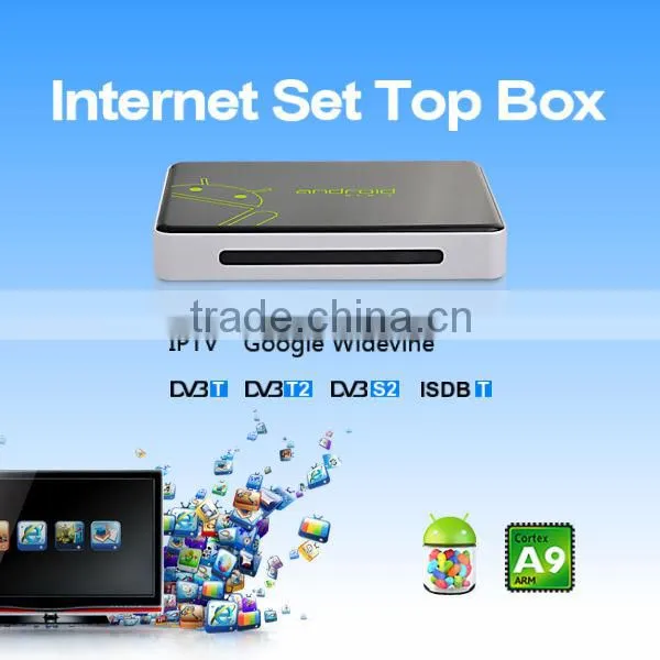 OEM/ODM manufacturer 2013 popular support xbmc airplay dlna Android dvb-t iptv set top box