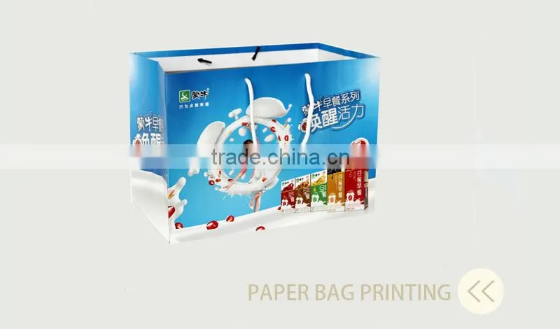 High quality big paperboard shopping bag printing