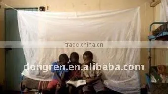 Square insecticide treated mosquito net