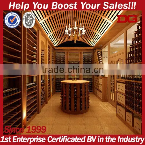 Luxury wine bottle holder wall cabinet wine barrel furniture