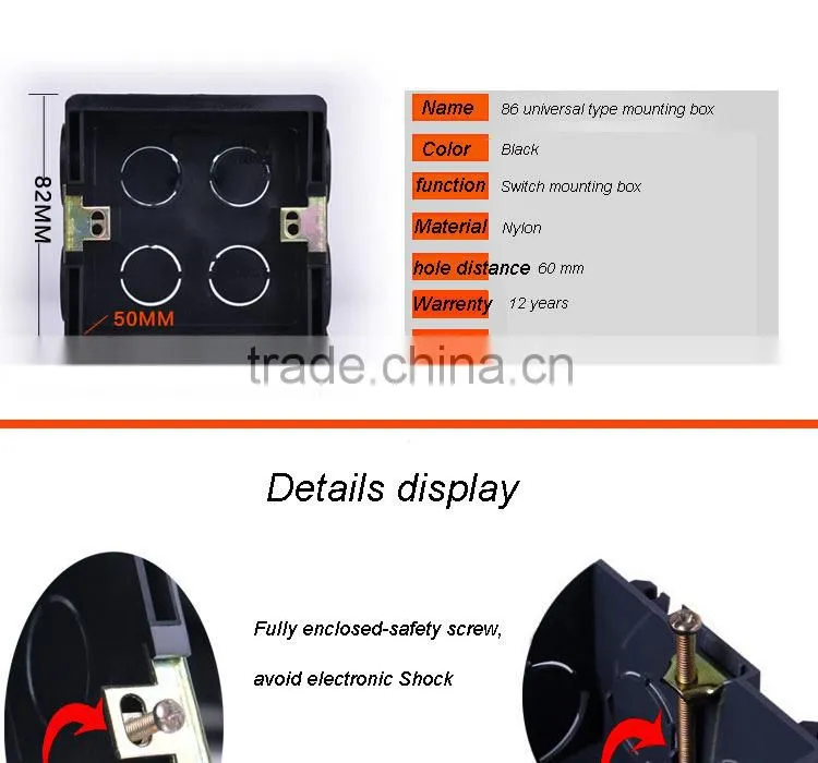 Mounting nylon Wall Switch Socket Box