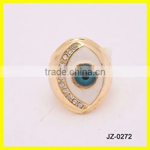 gold plating jewelry ring with crystal diamond of competitive price