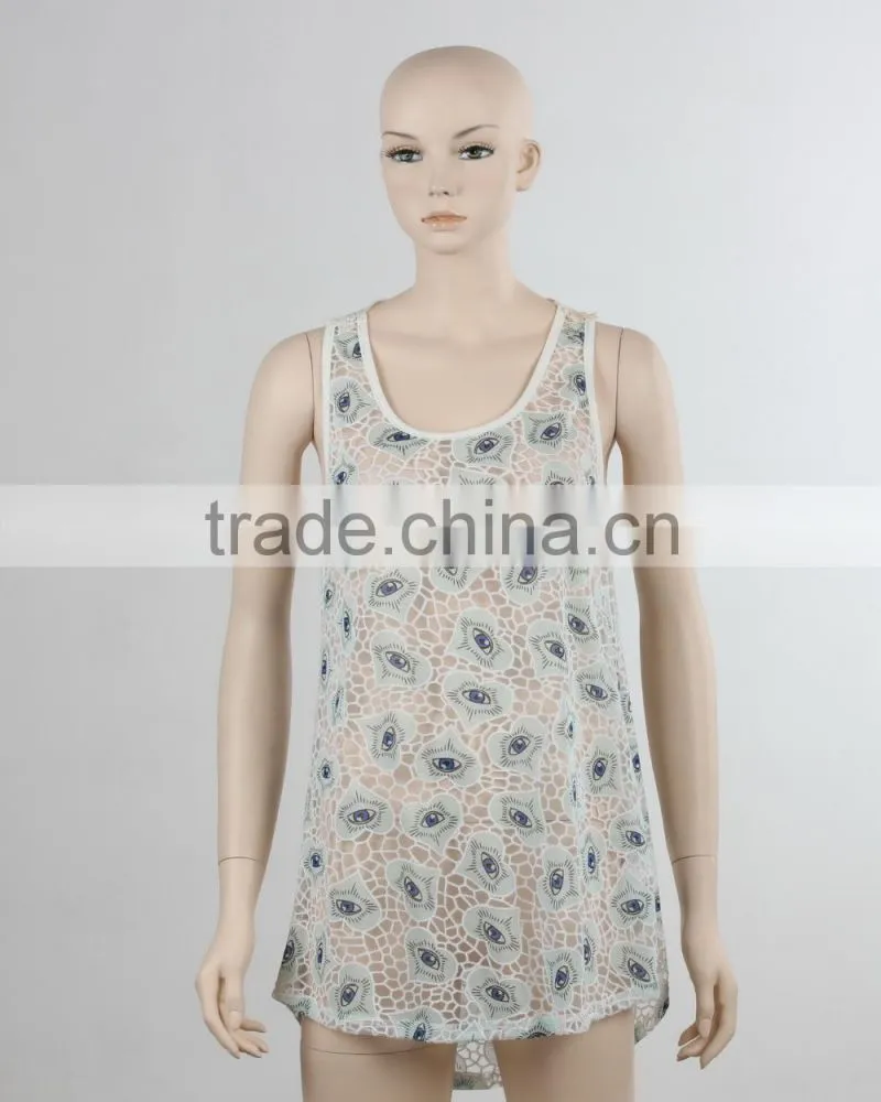 F5S15369 Sexy Women Long Tank Top