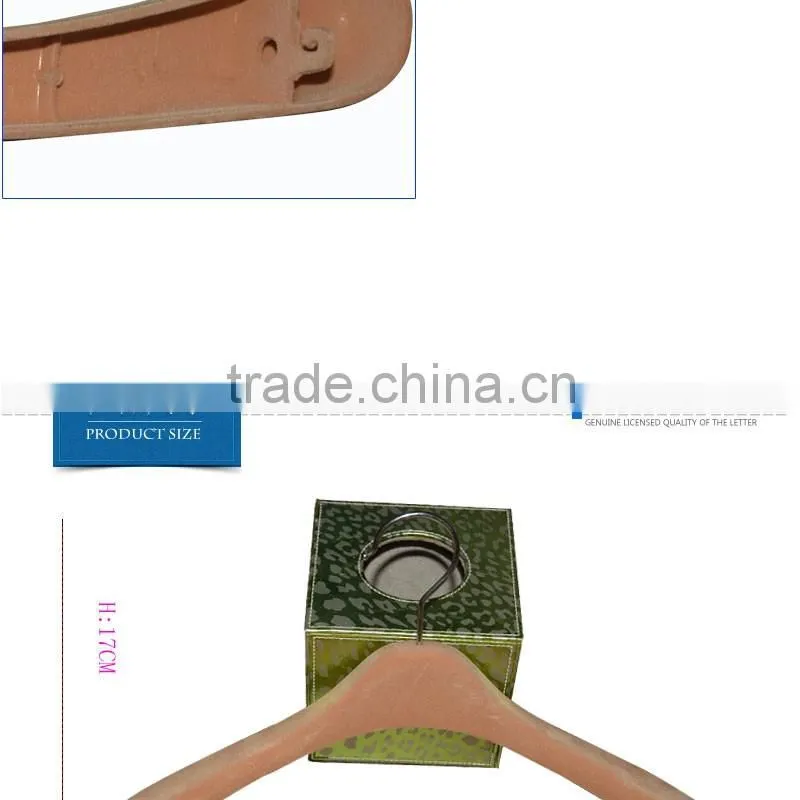 Luxury Brown Heavy Duty Bridal Wedding Dress Hanger In Flocking