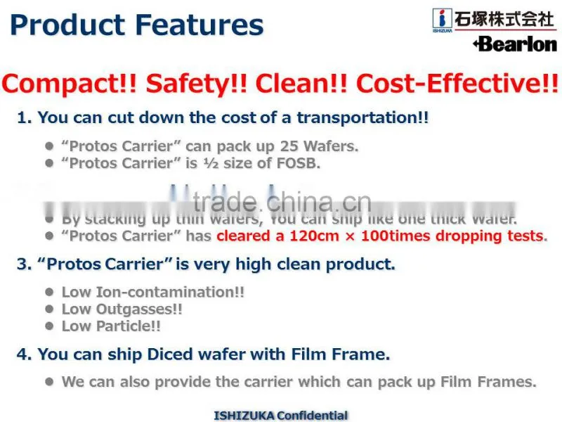 Safe and Durable wafer tray for Semiconductor , Safety, Compact, Cost-effective