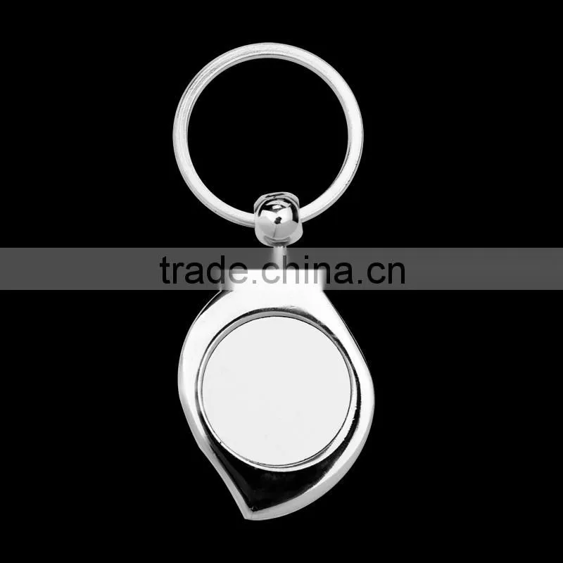Sublimation metal key ring,heat press tranfer keyring,rectangle shape