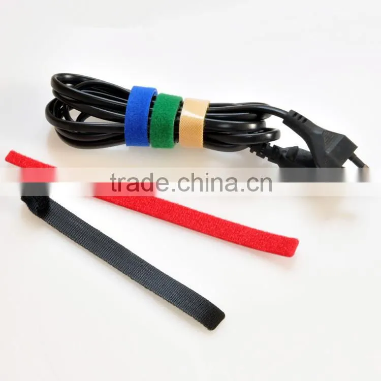 cable management hook loop straps