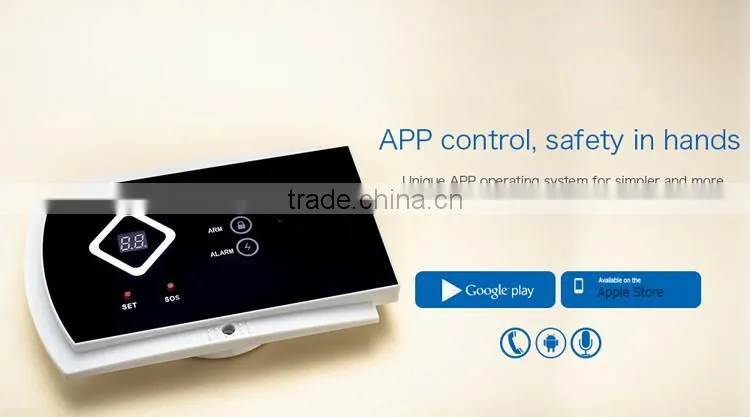 Best 2G smart wireless home security burglar GSM/SMS alarm system G10A