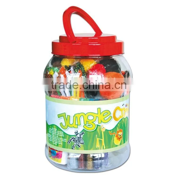 DIY Kids Toy Craft Kit Jungle Bucket Jar