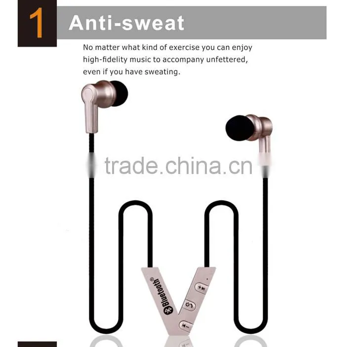 V4.1 Sports Stereo Bluetooth Wireless Headset Headphones With Excellant Deep Bass