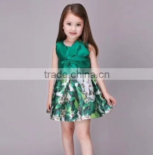 2016 factory direct stylish girls birthday party dresses summer flower baby kids party wear dresses