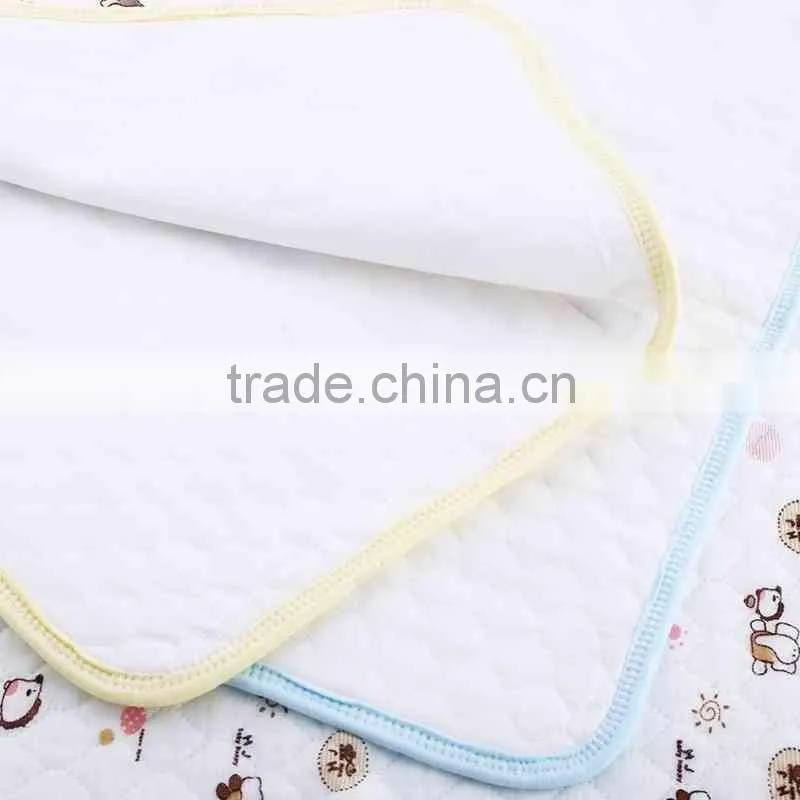 Cartoon Printed Cotton Terry Waterproof Diaper / Custom Urinal Mats