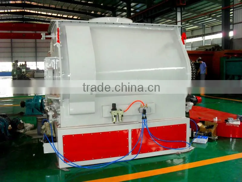 Professional Fish Feed Mixing Machine / Chicken Feed Mixer With Double Shaft
